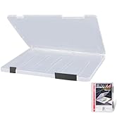 Lemical PP Sturdy File Holder Waterproof Clear A4 File Portable Project Case Durable Plastic Stor...