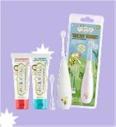 Jack N&amp;#39; Jill Tickle Tooth Toddler Toothbrush &amp;amp; Toothpaste Set - Baby Electric Toothbrush