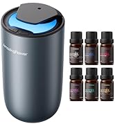 Waterless Diffuser for Essential Oil, Smart Car Air Freshener Diffuser with Hotel Scent Diffuser ...