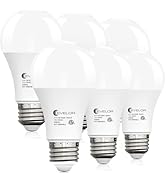 evelor 6-Packs A19 LED Light Bulbs,100 Watt Equivalent Daylight 5000K Bright Bulbs Efficient 13W,...