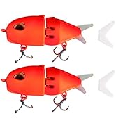 AJHMGJGO 2Pcs Mini Glide Bait for Bass Fishing,Slow Sinking Raptor Fishing Lure,Freshwater Saltwa...