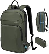 Backpack for Men Slim &amp; Expandable Travel Laptop Backpack with USB Charging Port Water Resistant ...
