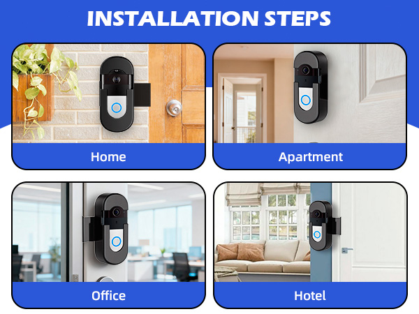 ring camera holder for apartment door