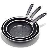 OXO Non-Stick Every Day Frying Pan Set, BPA-Free Comfort Grip Silicone Handles, Dishwasher &amp; Oven...