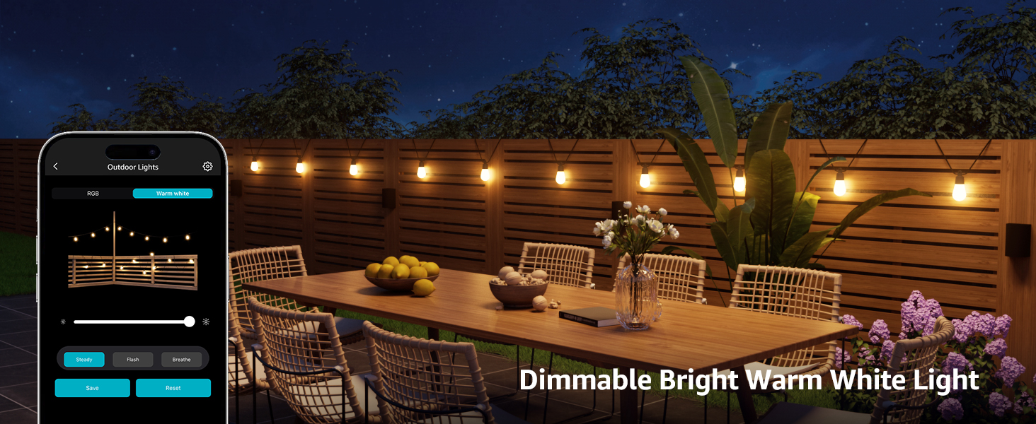 dimmable warm white light