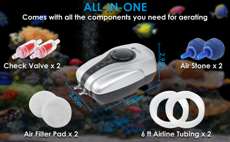 air stone pump fish tank oxygen bubbler aquarium pump air aquarium bubble fish air bubbler