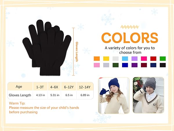 kids winter gloves