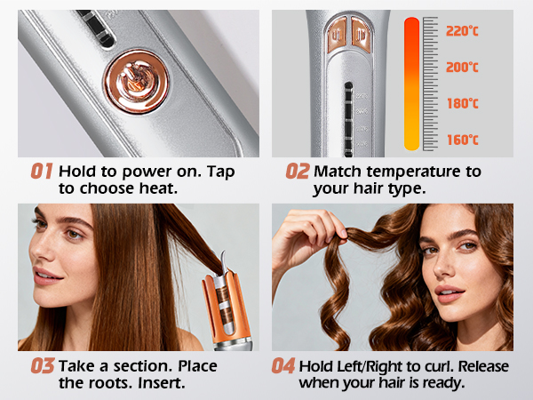 self curling hair curler