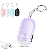 Hion 130dB Personal Safety Alarm for Women Upgraded Vibration Sensor, Rechargeable Self Defense A...