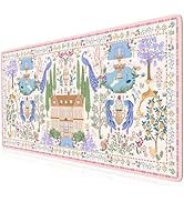 Anyshock Pink Desk Matt for Desktop, Large Desk Mat Soft, Non Slip Keyboard and Mouse Pad, Stitch...