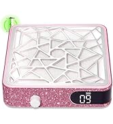 CHRISTINE SHELLY Nail Dust Collector, Cordless Dust Collector Nail Tech, Powerful Vacuum Fan Vent...