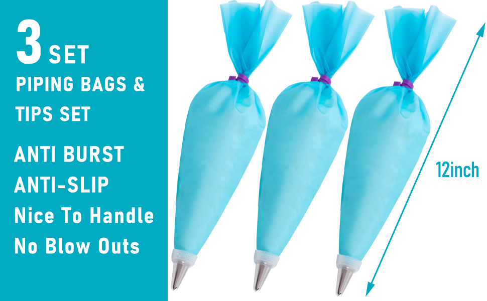 Piping Bags and Tips Set