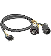 Oyviny 56584 USCAR 7 Pin to 5 Pin Trailer Wiring Harness for Installing LED Tailgate Light Bar wi...