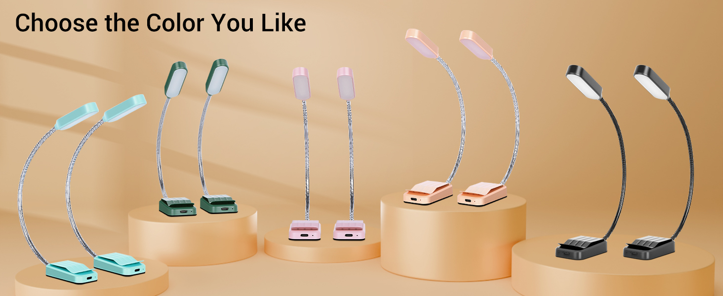 rechargeable book light clip on