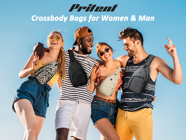 Pritent crossbody bags for women man