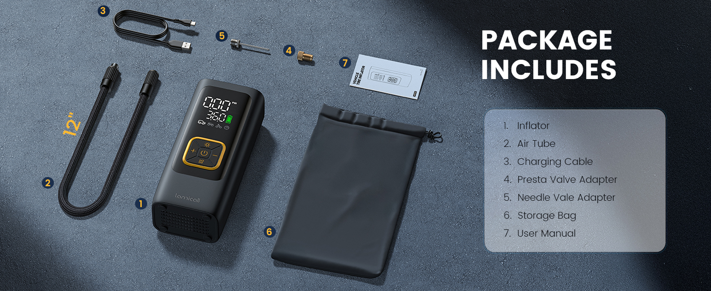 Tire Inflator Portable Air Compressor