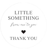 G2PLUS Thank You Gift Stickers, 60PCS Little Something from Me to You Thank You Stickers, 2in Rou...