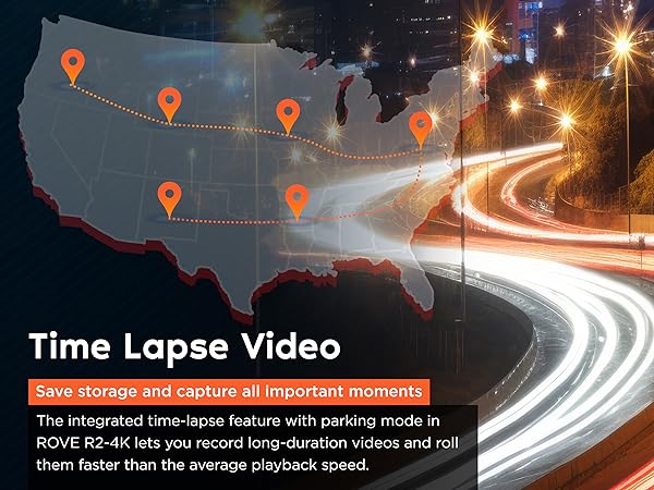 dash cam time-lapse video video recording with speed