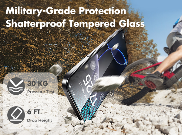 Tempered Glass Screen Protector for iPhone 16 Pro Max