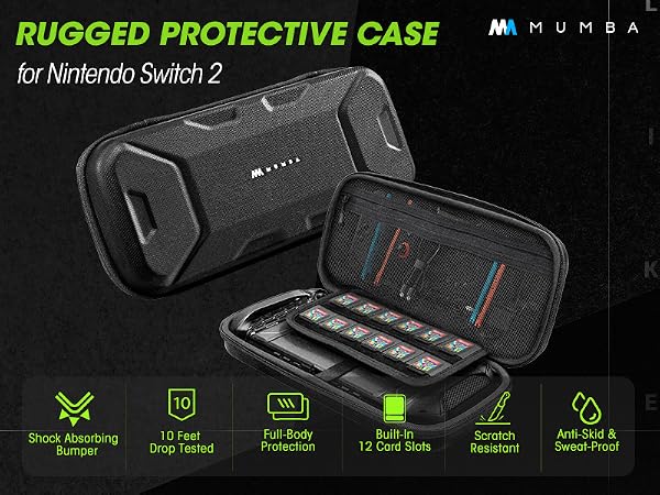 Mumba for Nintendo Switch 2 Carrying Case [2025 Plus Version]
