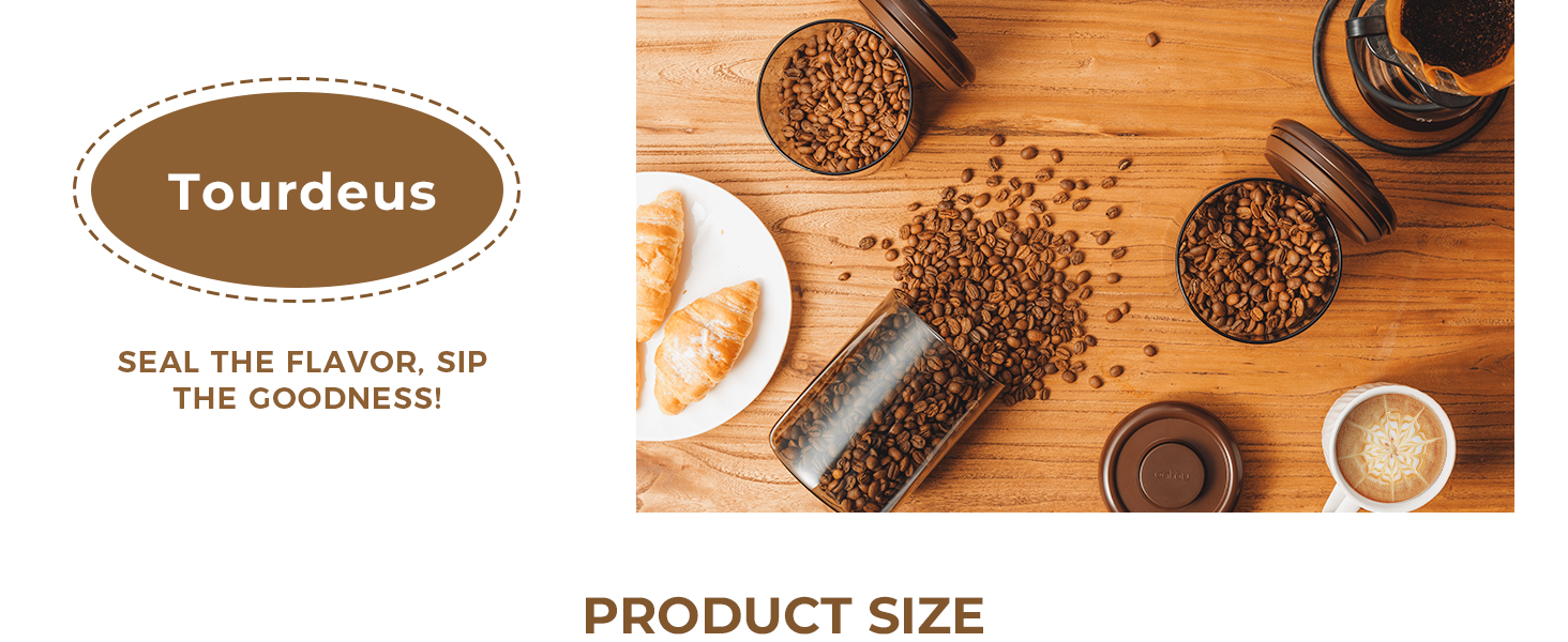 glass coffee canisters with airtight lids