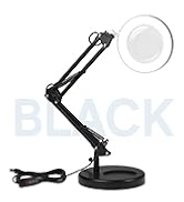 USB and adapter included to power magnifying light for crafts hands free with easy use anywhere.