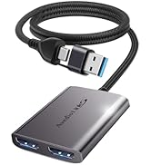 avedio links USB C/USB A 3.0 to Dual HDMI Adapter, HDMI Splitter for Dual Monitors Extended Displ...