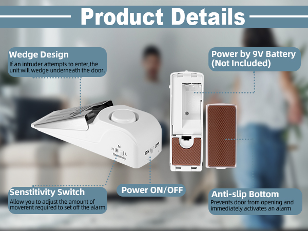 travel door lock door alarms door jammer door stop hotel safety apartment security door lock