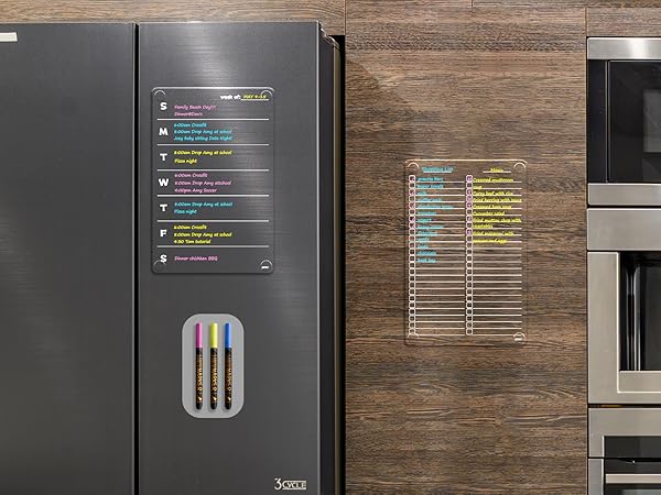 Reusable Dry Erase to do list for Fridge