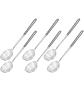 Pack of 6 Shabu shabu Hot Pot Strainer Scoops Mini Mesh Skimmer Drain Spoon Asian Strainer Ladle ...