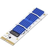 SEINIKAY NVMe M.2 SSD to PCIe X16/X8/X4 Adapter with Aluminum Heat Sink, M.2 to PCI-Express SSD E...