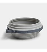 Cleverpup Nomad Collapsible Dog Bowl - Food-Safe Silicone Travel Bowl for Dogs, Portable and Ligh...