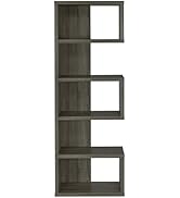 Donext 5-Tier Open Bookcase and Bookshelf, Freestanding Display Storage Shelves Tall Bookcase for...
