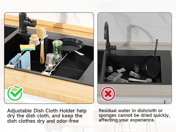 dish rag rack