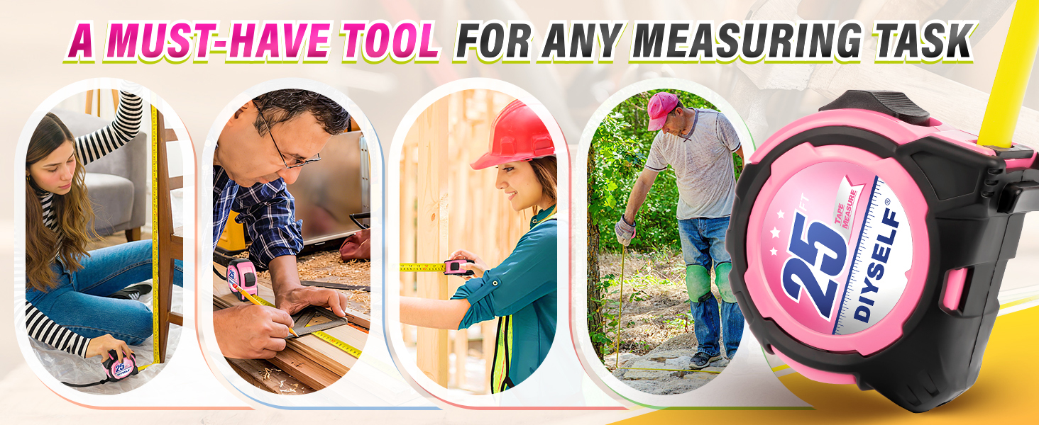 tape measure with fractions