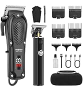 HIENA PRO Professional Hair Clippers and Trimmers Set for Men Cordless Barber Kit Hair Cutting Ki...