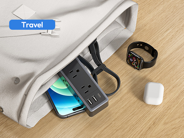 black extension cord