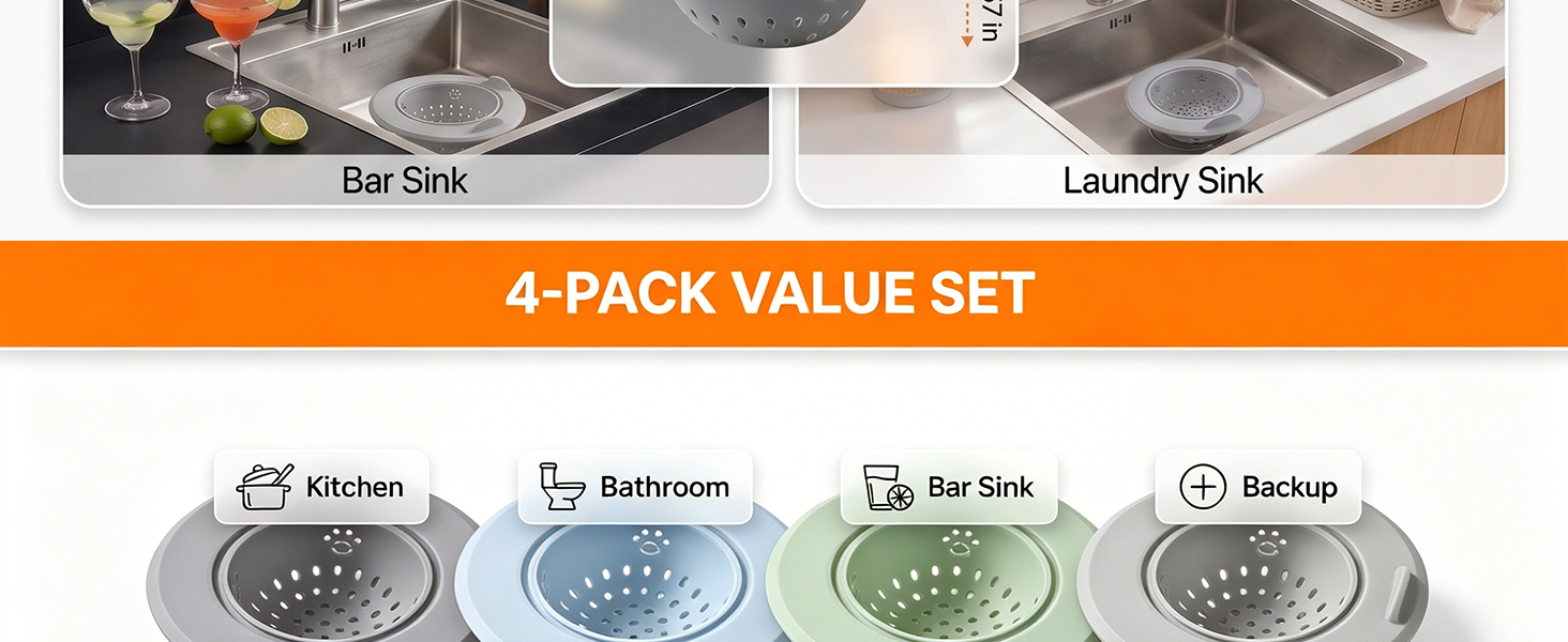 Silicone Sink Strainer
