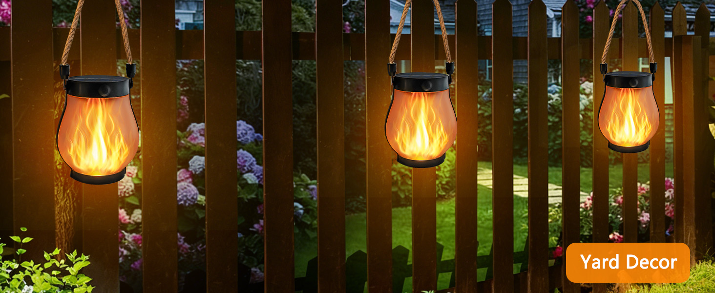 Solar Lantern Lights Outdoor Waterproof