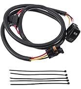 Hihaha Inner/Power Bus LED Light Bar Plug Wire/with On Off Rocker Switch for Polaris for Ranger X...