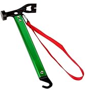 Carbon Steel Aluminum Camping Hammer, 12" Small Lightweight Three-in-One Functional Tent Stake Ha...
