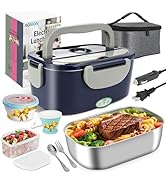 AOSION Electric Lunch Box for Adults, Heated Lunch Box 3 IN 1 with 1.5L Container, Lonchera Eléct...