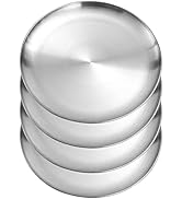 304 food Grade Stainless Steel Dinner Plate for Main Dishes, Grilled Meat, Dessert, Salad, and Fr...