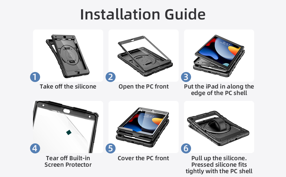 STWEAP iPad 10.2 inch case Installation Guide