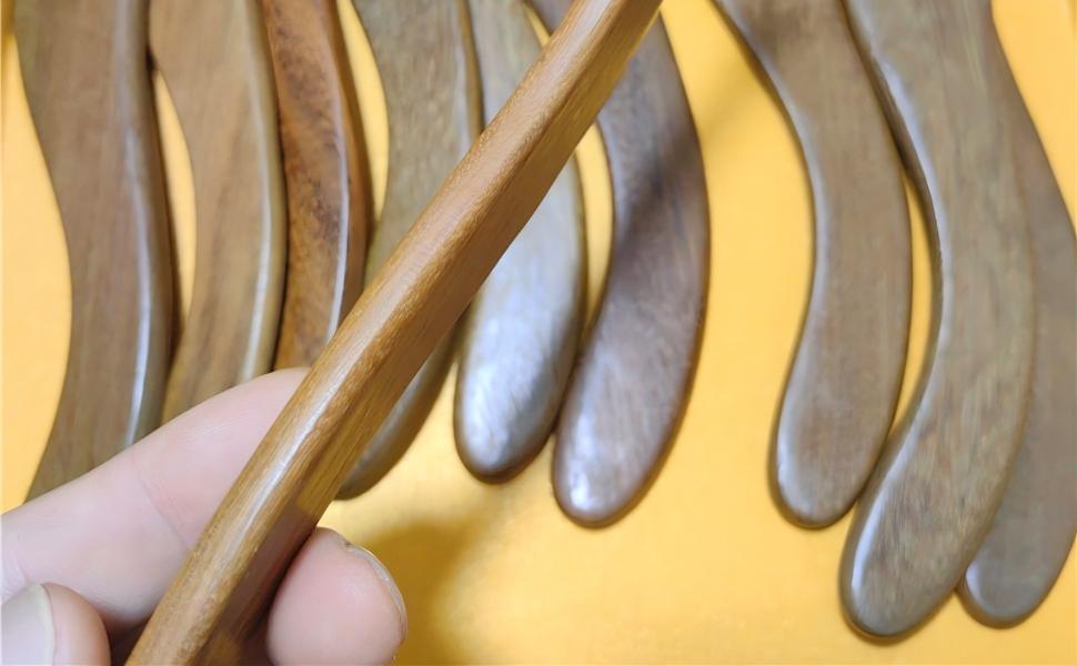 Sandalwood Gua Sha Massage Tool, Natural Wood Scraping Board