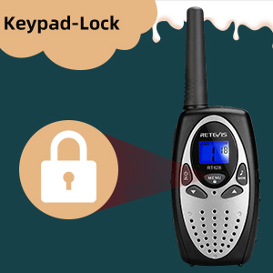 kids walkie talkies with keyboard lock