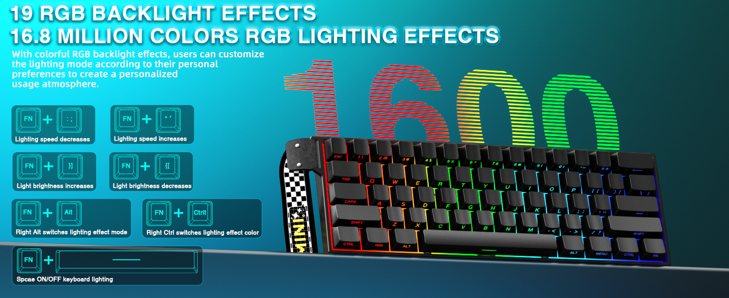RGB gaming keyboard wireless