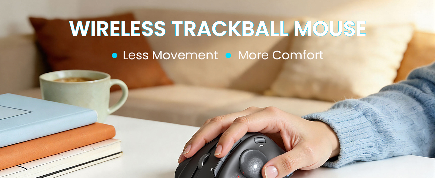 Wireless trackball mouse