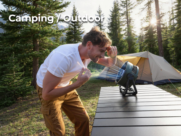 Battery Powered Fan for Camping