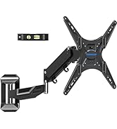 MOUNTUP Height Adjustable TV Wall Mount, TV Mount for Most 26-55 Inch TVs, Gas Spring Full Motion...